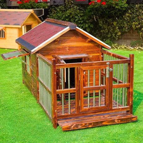 Outdoor House Dog Crate Habitats Accessories Prefab Large Dog Crate Supplies Furniture Niche Pour Chien Pet Products