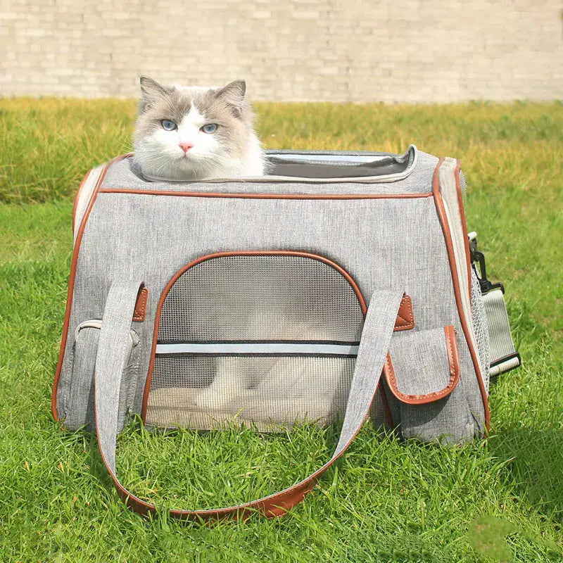 Pet Cat Carrier Backpack Breathable Dog Outdoor Travel Shoulder Bag for Small Dogs Cats Portable Packaging Carrying Pet