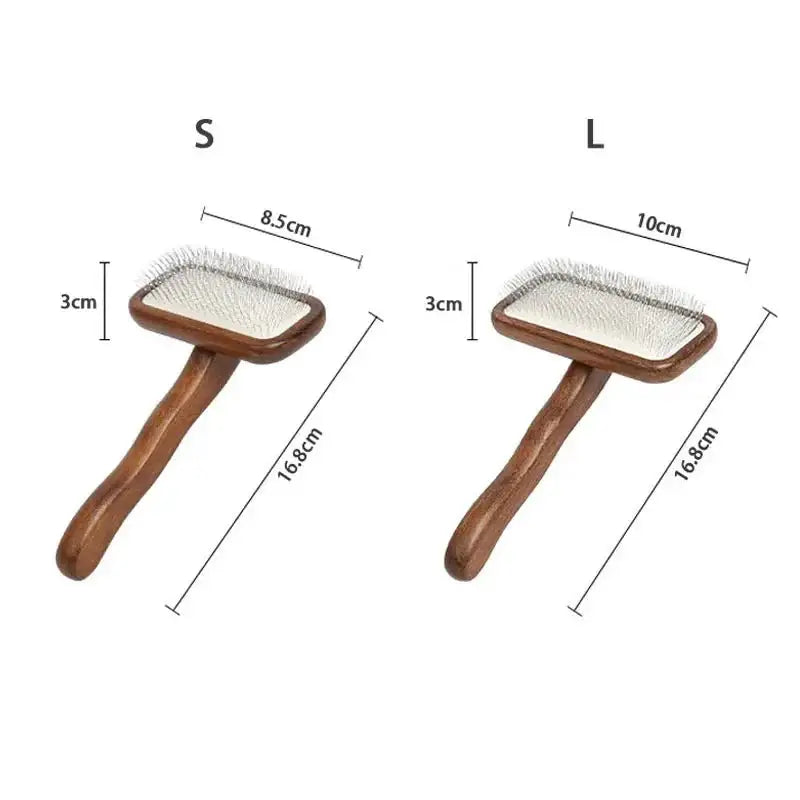 Pet Dog Hair Remover Comb Cat Hair Shedding Brush Wooden Handle Grooming Tools For Dog Pet Massage Cleaning Supplies