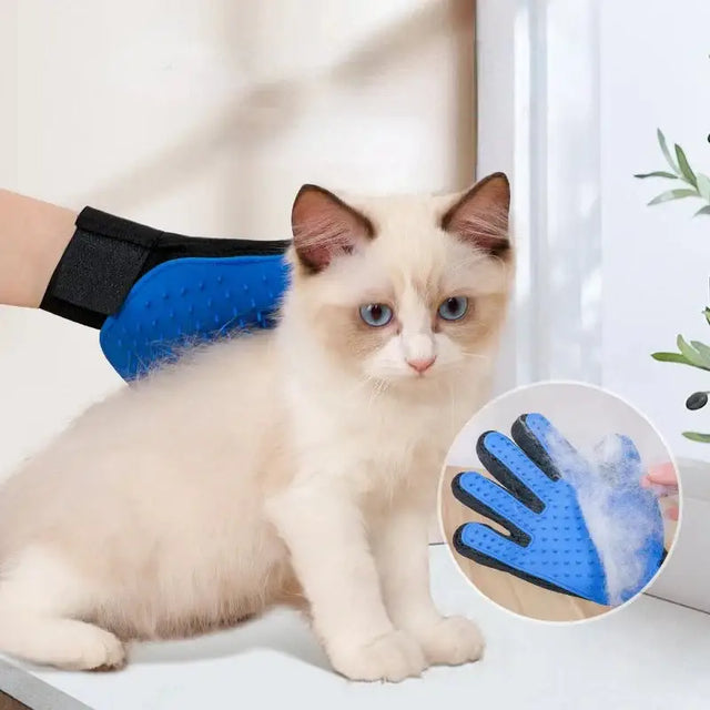 Pet Glove Cat Grooming Glove Cat Hair Deshedding Brush Gloves Dog Comb for Cats Bath Hair Remover Clean Massage Brush