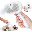 Pet Spray Grooming Comb Remove Floating Hair Fluffs Hair Water Steam Styling for Dogs Cats accessories - WHITE - Dog