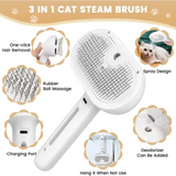 Pet Spray Grooming Comb Remove Floating Hair Fluffs Hair Water Steam Styling for Dogs Cats accessories - WHITE - Dog