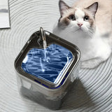 Petsamuse Cat Fountain | Quiet Stainless Steel Water Dispenser - Dog automatic waterers