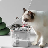 Petsamuse Cat Fountain | Quiet Stainless Steel Water Dispenser - Dog automatic waterers