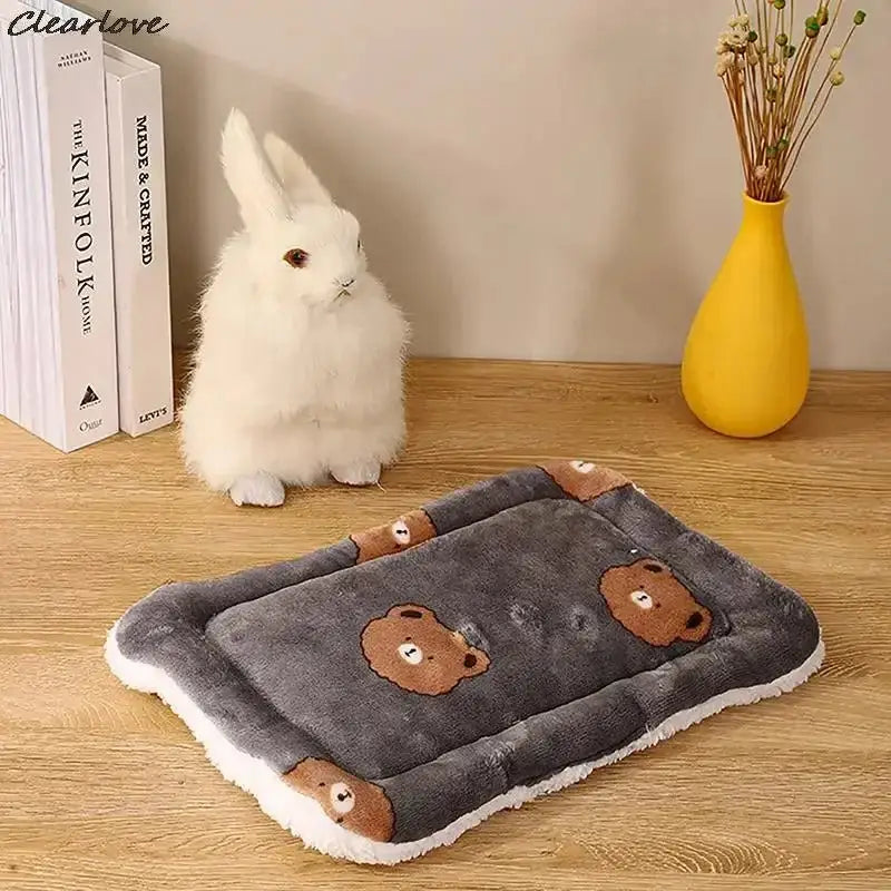 Plush Dog Bed Mat Cat Beds for Small Medium Dogs Flannel Puppy Cushion Super Soft Claming Dog Beds Mascotas Cama Perro