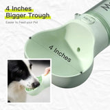 Portable Dog Water Bottle with Poop Bag Dispenser - Leak-Proof & Perfect for Travel Walking Hiking! 🐾 - Dog bows