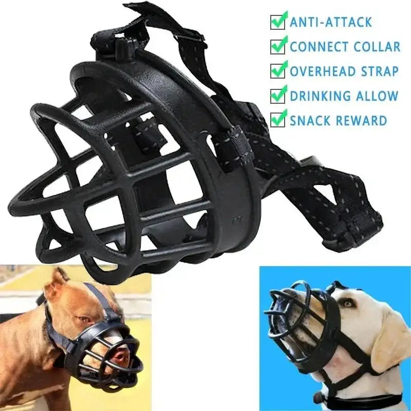 Premium Adjustable Dog Muzzle Comfort Meets Control – The Ultimate Solution for Your Furry Friend - Dog Muzzle