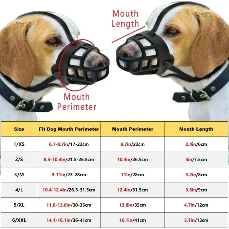 Premium Adjustable Dog Muzzle Comfort Meets Control – The Ultimate Solution for Your Furry Friend - Dog Muzzle