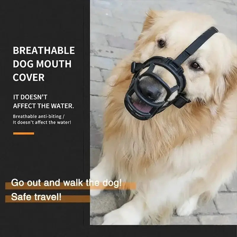 Premium Adjustable Dog Muzzle Comfort Meets Control – The Ultimate Solution for Your Furry Friend - Dog Muzzle