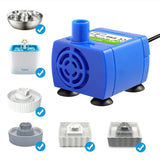 Quiet Cat Water Pump Filter | Low Power Anti-Dry Replacement - No-LED - Water Dispenser