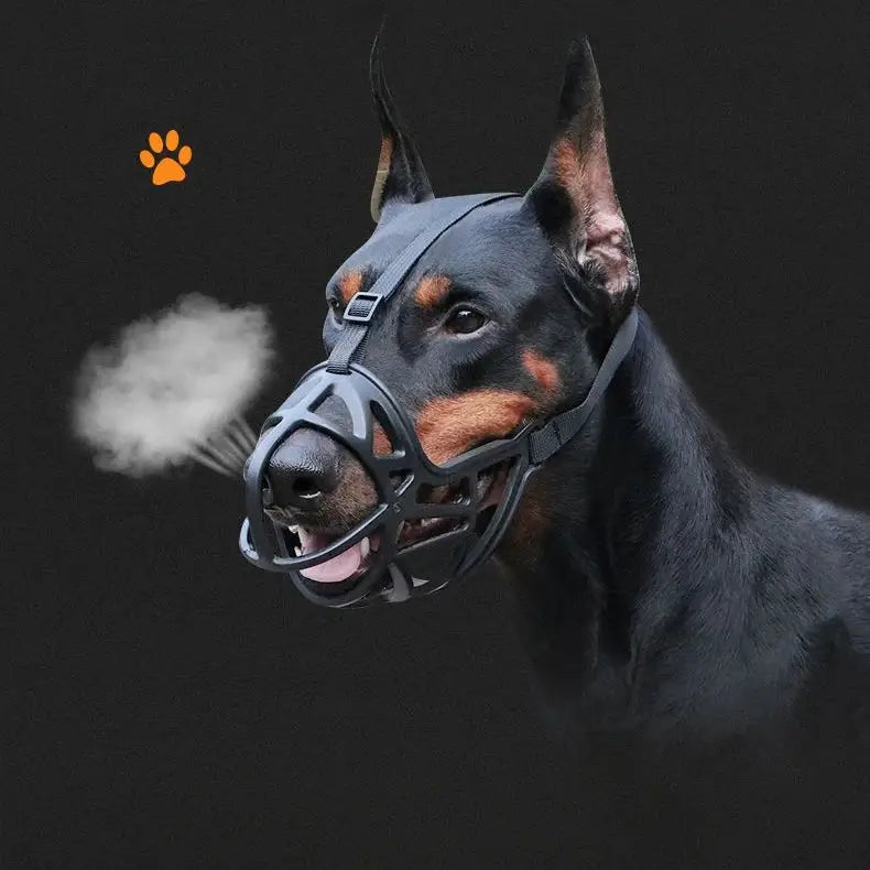 Reflective Big Dog Muzzle - Prevent Biting Barking Eating - Dog Muzzle