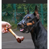 Reflective Big Dog Muzzle - Prevent Biting Barking Eating - Dog Muzzle