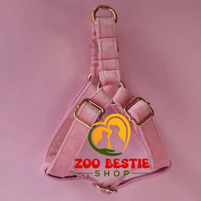 Fashionable Pink Dog Leash and Dog Harness - Zoo Bestie Online Shop