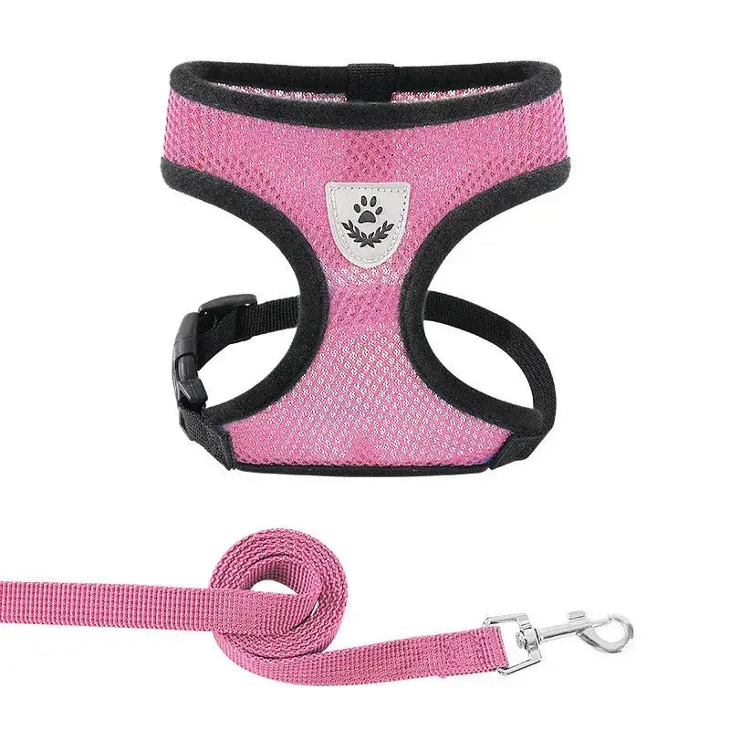 The Reflective Dog Harness with Leash is the perfect combination of comfort, safety, and style for your small to medium-sized pets. 