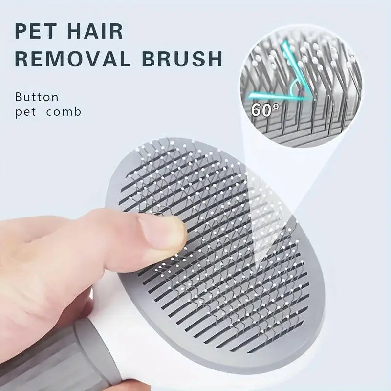 Self-cleaning Dog Hair Brush Pet Hair Remover Brush And Dematting Comb For Dogs And Cats Grooming Tool For Easy