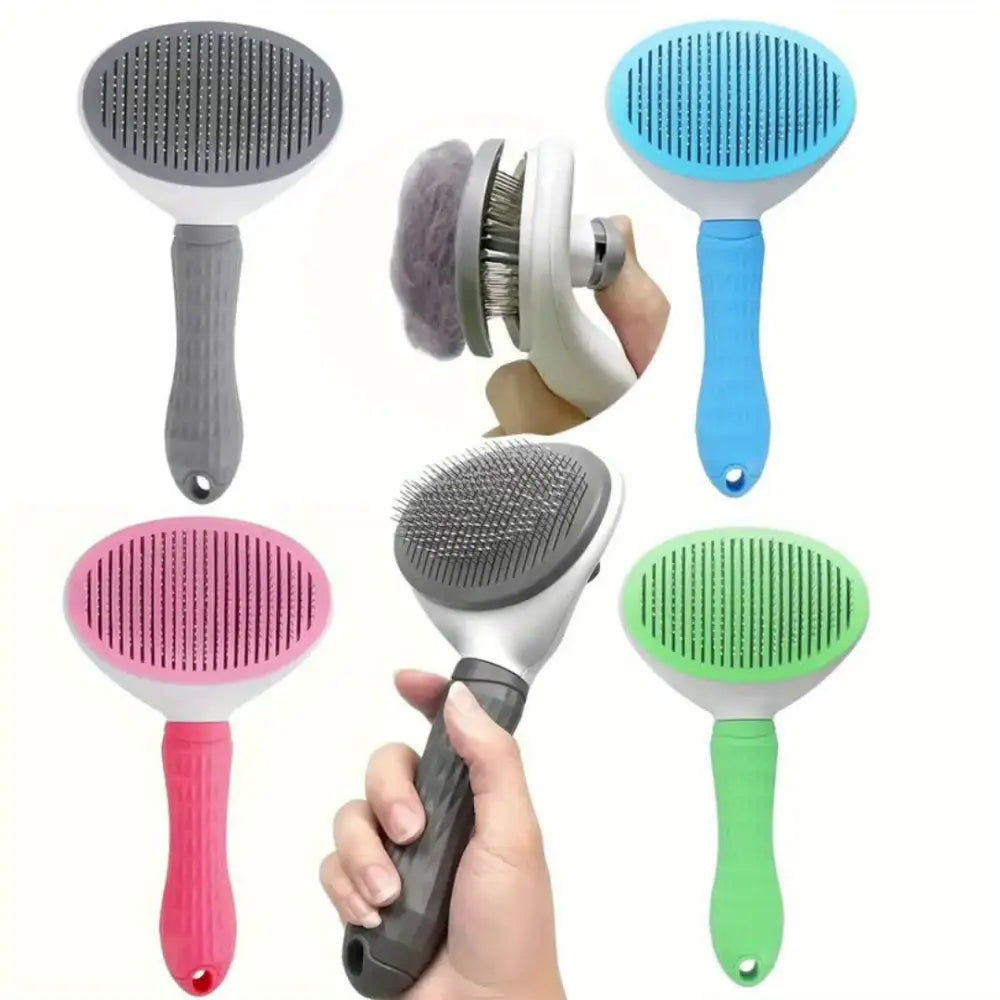 Self-cleaning Dog Hair Brush Pet Hair Remover Brush And Dematting Comb For Dogs And Cats Grooming Tool For Easy