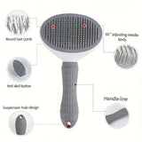 Self-cleaning Dog Hair Brush Pet Hair Remover Brush And Dematting Comb For Dogs And Cats Grooming Tool For Easy