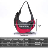 Shoulder Pet Dog Carrier Outdoor Travel Handbag Pouch Comfort Mesh Single Oxford Shoulder Sling Mesh Travel Tote