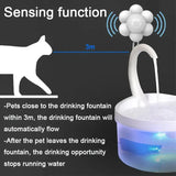 Smart Cat Water Fountain - Infrared Sensor USB Flower Design 🌸 - Dog automatic waterers