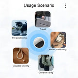 Smart Finder Tracker Key Finder Phone Airtag APP Search With Alarm Real-time Location Children Positioning Pet Locator