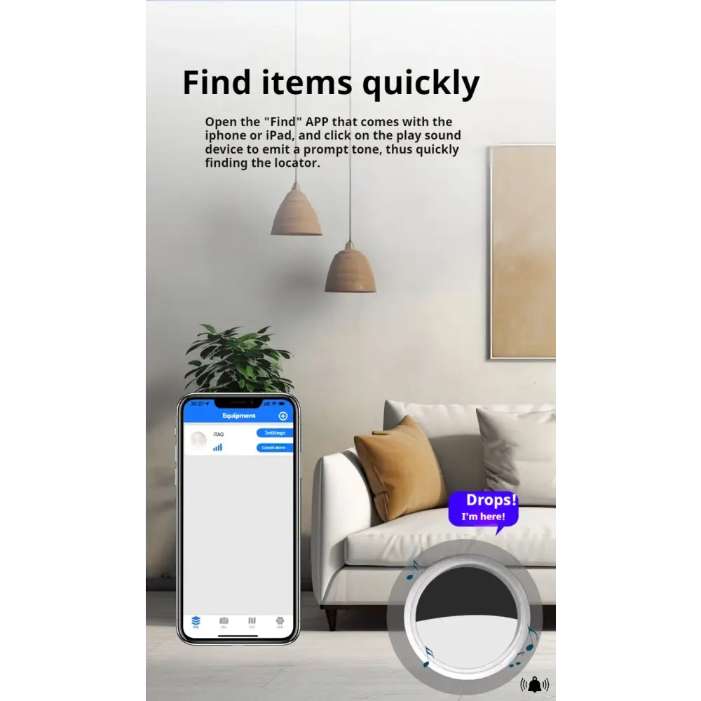 Smart Finder Tracker Key Finder Phone Airtag APP Search With Alarm Real-time Location Children Positioning Pet Locator