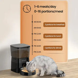 Smart Pet Feeder | Automatic Food Dispenser for Cats & Dogs - Dog automatic feeders