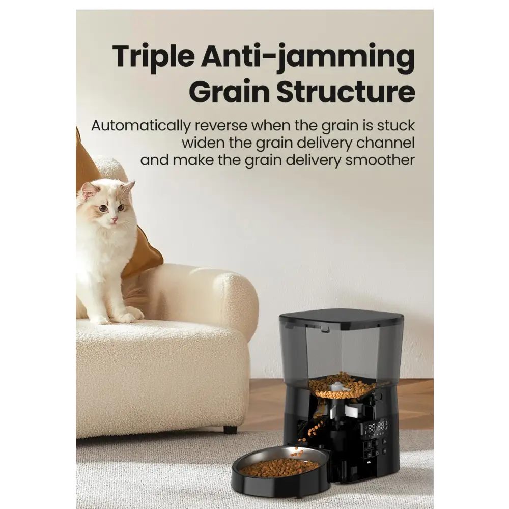 Smart Pet Feeder | Automatic Food Dispenser for Cats & Dogs - Dog automatic feeders