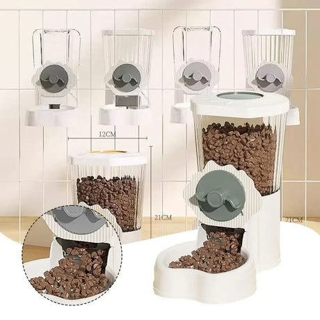 Smart Tilted Pet Feeder | Auto Water Refilling for Happy Pets! - Dog automatic feeders