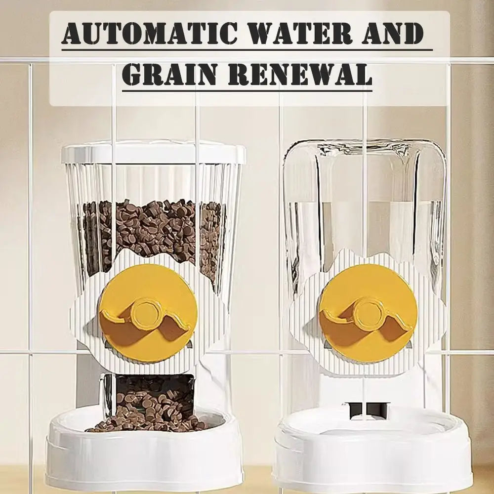 Smart Tilted Pet Feeder | Auto Water Refilling for Happy Pets! - Dog automatic feeders