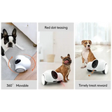 Smart WiFi Pet Feeder | Laser Camera Robot Companion Toy - WHITE - Dog automatic feeders