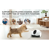 Smart WiFi Pet Feeder | Laser Camera Robot Companion Toy - WHITE - Dog automatic feeders