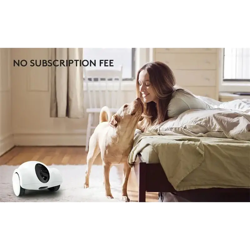 Smart WiFi Pet Feeder | Laser Camera Robot Companion Toy - WHITE - Dog automatic feeders