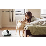 Smart WiFi Pet Feeder | Laser Camera Robot Companion Toy - WHITE - Dog automatic feeders