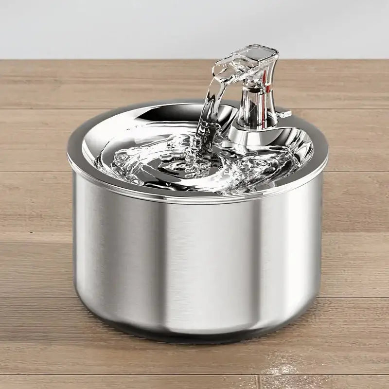 Stainless Steel Cat Water Fountain | Quiet Sensor Automatic Dispenser - Dog automatic waterers