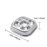 Stainless Steel Slow Feeder Bowl - Anti-Slip Puzzle Anti-Choke! 🐾 - A1 - Dog bows and dishes