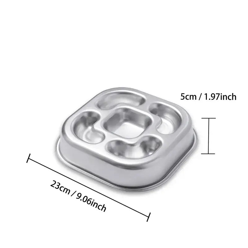 Stainless Steel Slow Feeder Bowl - Anti-Slip Puzzle Anti-Choke! 🐾 - A1 - Dog bows and dishes