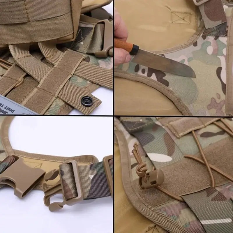 Tactical Dog Vest & Leash - Durable Harness for Large Dogs! - Dog Harness