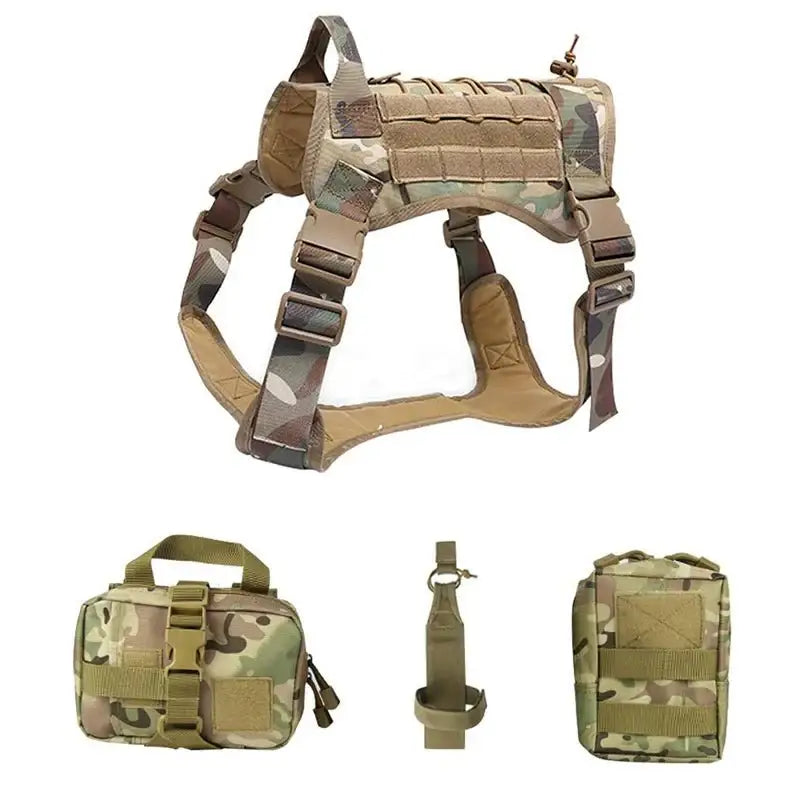 Tactical Dog Vest & Leash - Durable Harness for Large Dogs! - Dog Harness