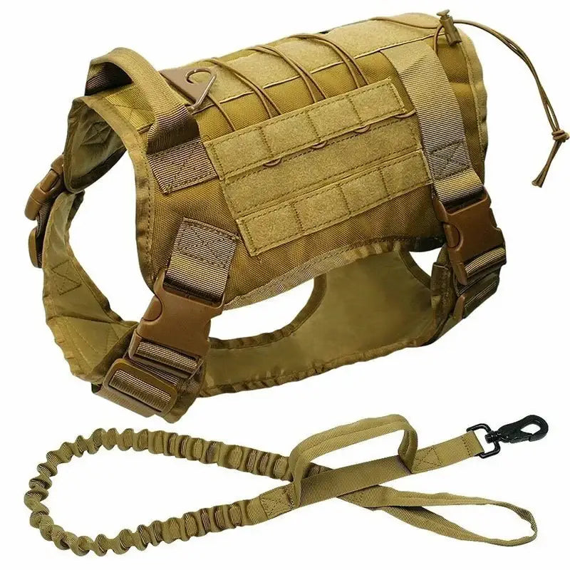 Tactical Dog Vest & Leash - Durable Harness for Large Dogs! - Dog Harness