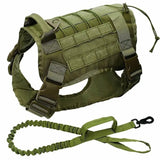 Tactical Dog Vest & Leash - Durable Harness for Large Dogs! - Dog Harness