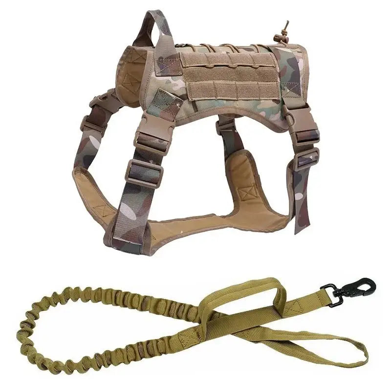 Tactical Dog Vest & Leash - Durable Harness for Large Dogs! - Dog Harness