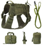 Tactical Dog Vest & Leash - Durable Harness for Large Dogs! - Dog Harness