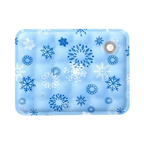 Washable Dog Cooling Summer Pad blue snow